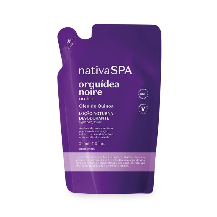 NATIVASPA ORQUÍDEA NOIRE Loção Noturna REFIL 400ml