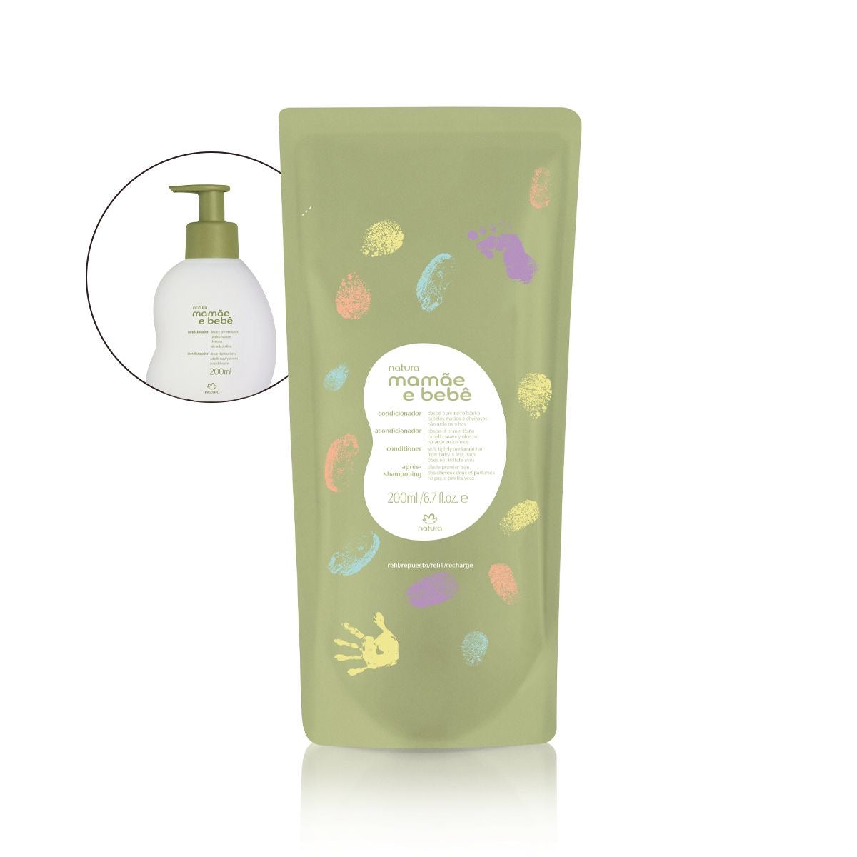 MAMÅE E BEBÊ Condicionador Refil 200ml