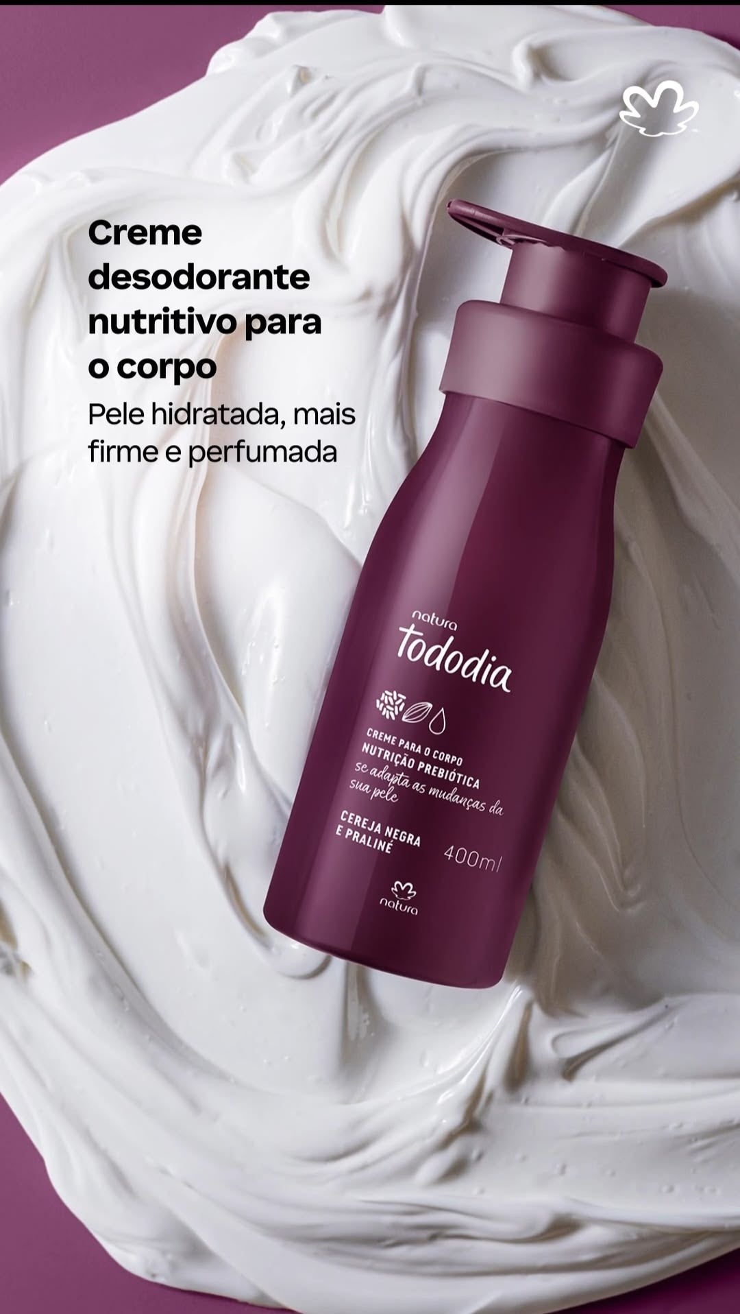 TODODIA BLACK CHERRY AND PRALINE Body Cream 400ml