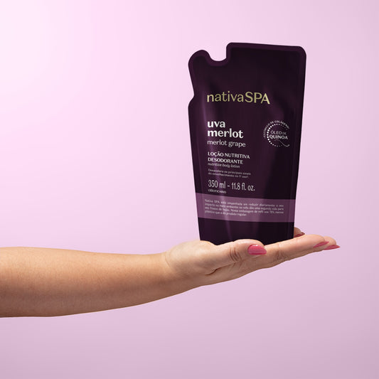 NATIVASPA UVA MERLOT Loção Nutritiva Refil 350ml