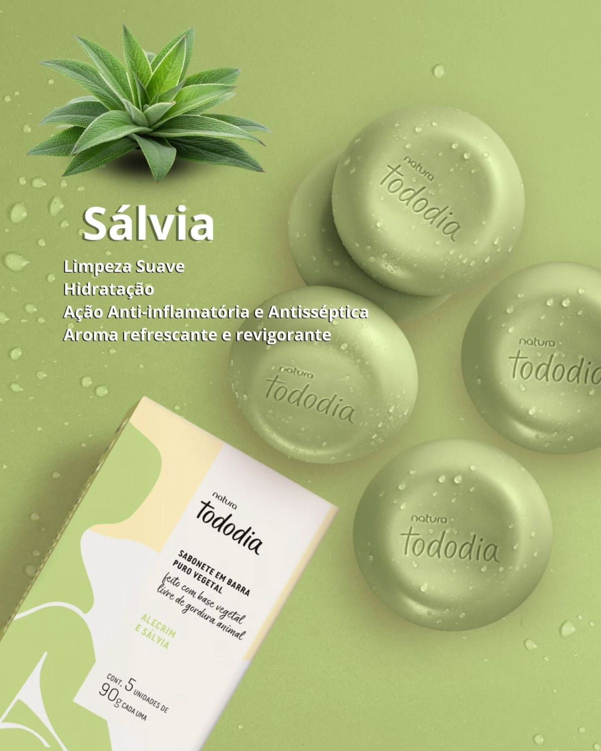 TODODIA ROSEMARY AND SAGE Body Soap 5x90g