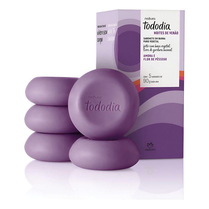 TODODIA AMORA E FLOR DE PÊSSEGO Sabonete corporal 5x90g