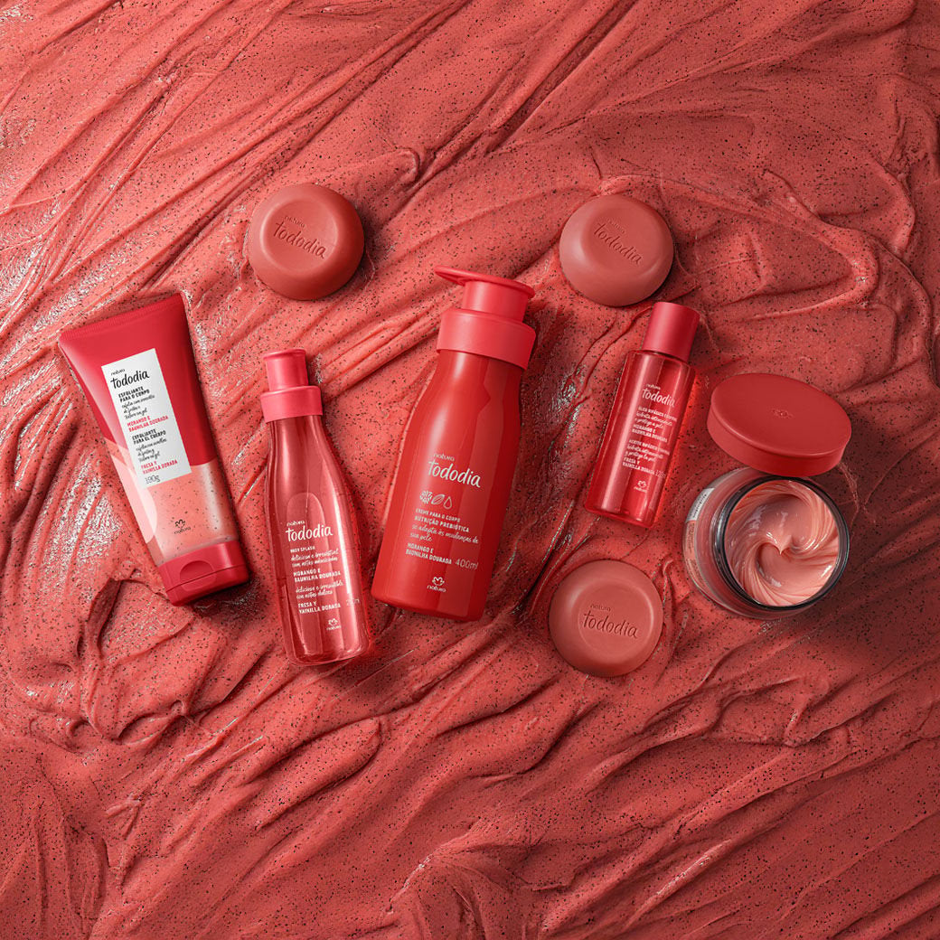 TODODIA MORANGO E BAUNILHA DOURADA Creme Corporal 400ml