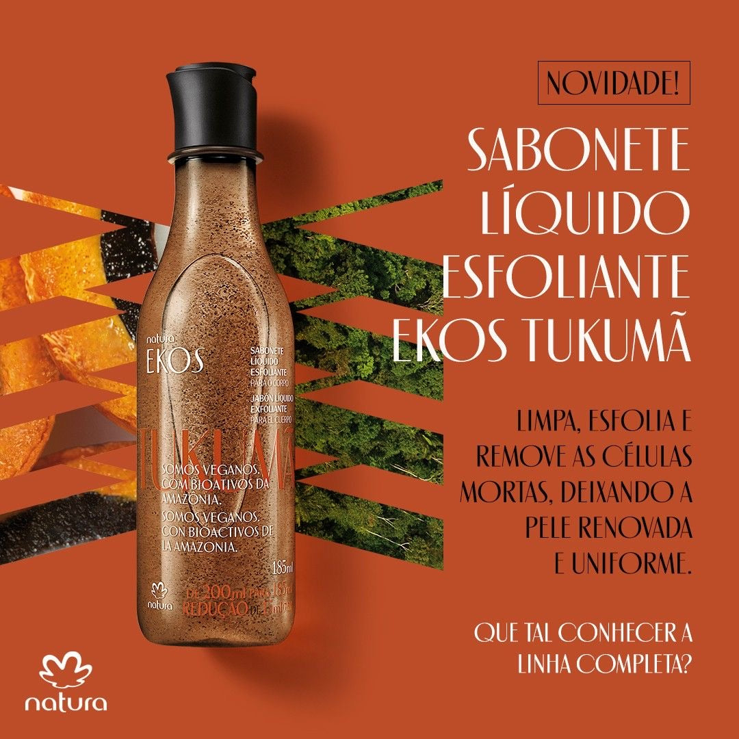 EKOS TUKUMÃ Exfoliating body wash 185ml