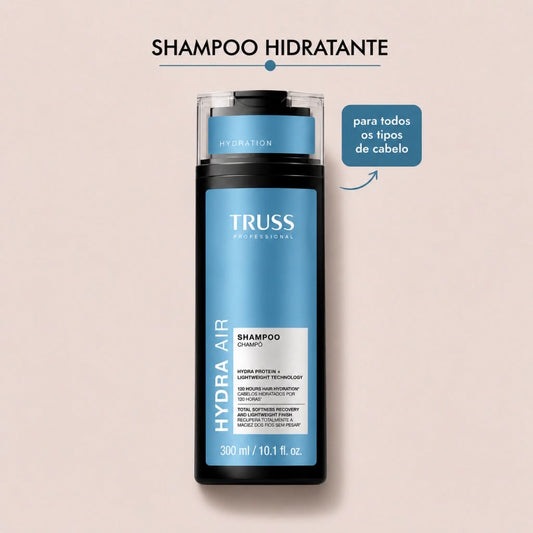 TRUSS Hydra Air: Shampoo 300ml + Máscara Condicionante 400ml