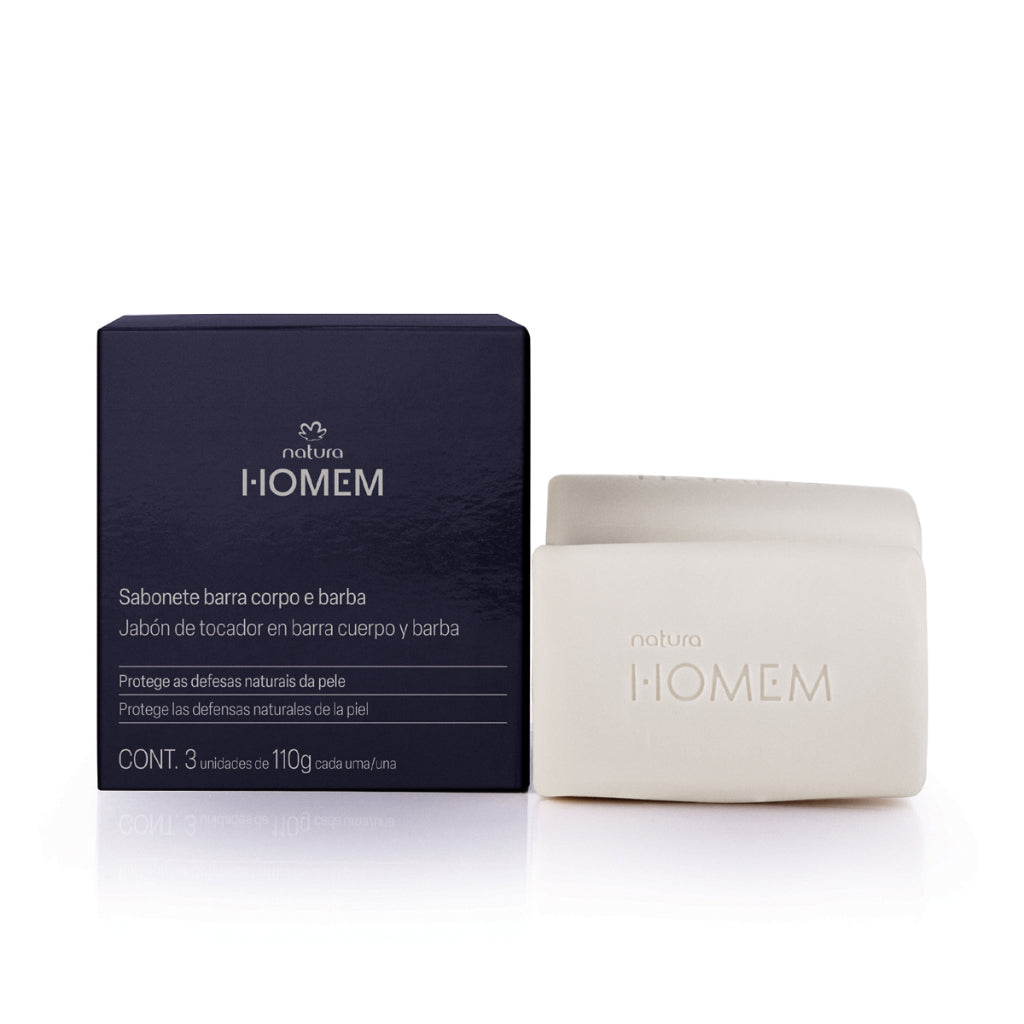 HOMEM Sabonete corpo e barba 3x110g