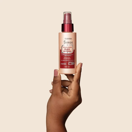 EUDORA SIAGE ÓLEO EM CREME: Leave-in + Tratamento Overnight 100ml
