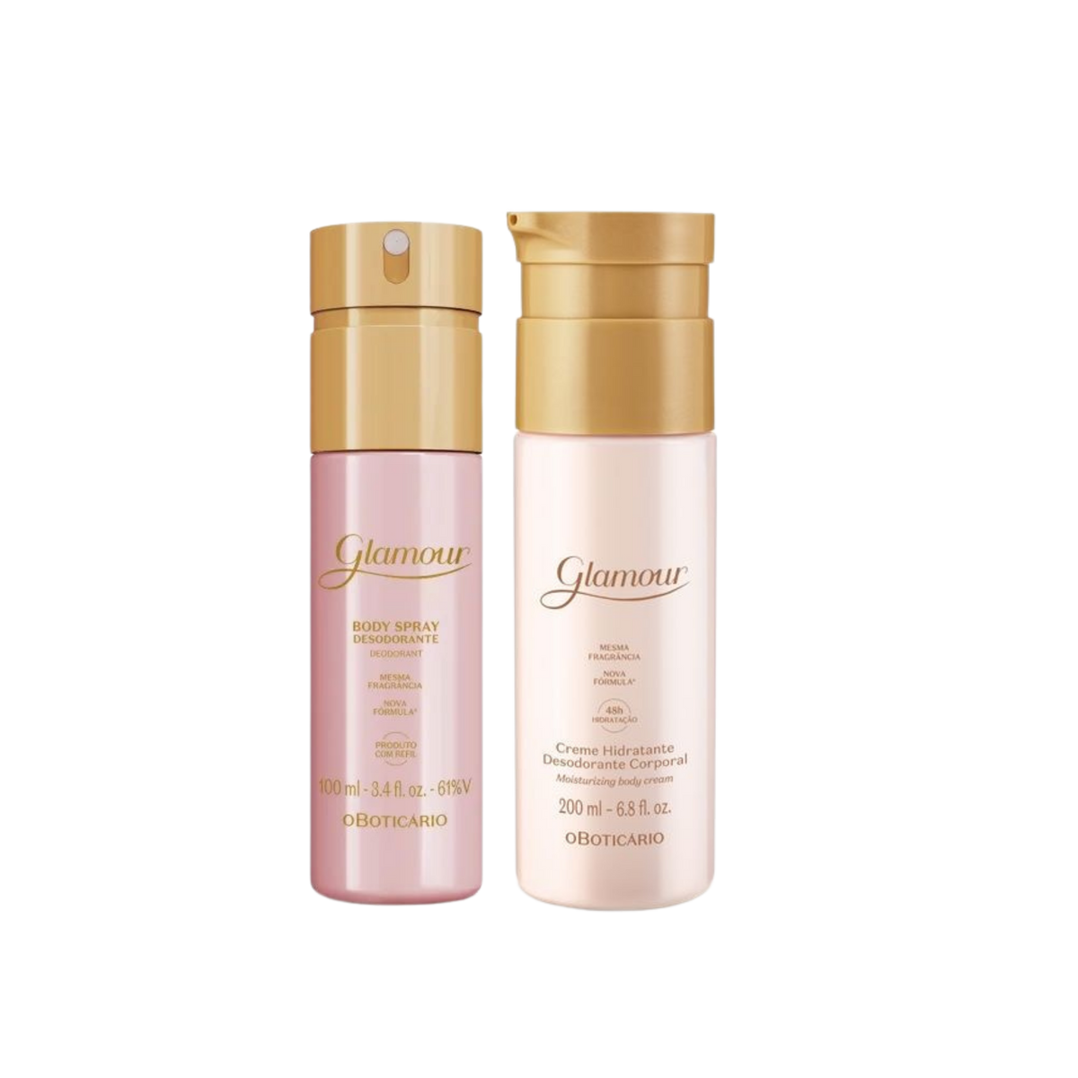 GLAMOUR Creme corporal 200ml + Body splash 100ml
