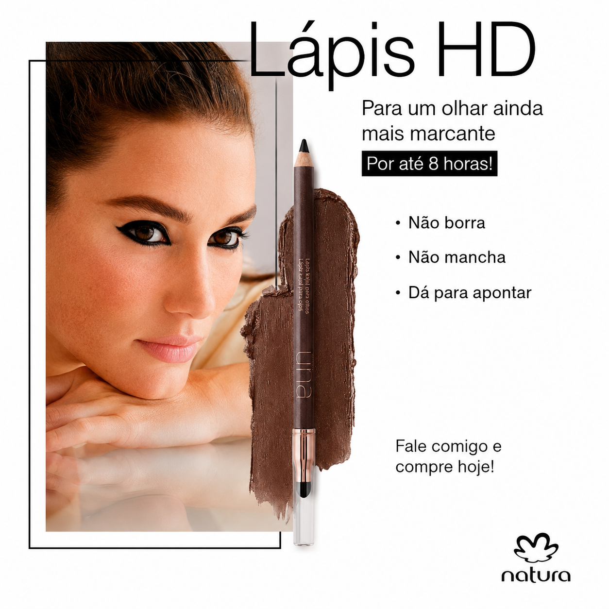 UNA Lápis Kajal para olhos - Marrom