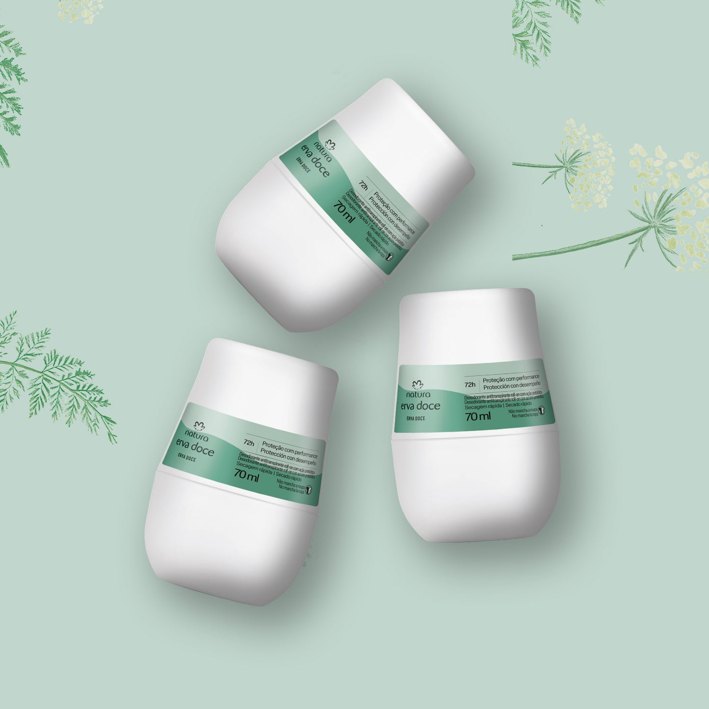 TODODIA ERVA DOCE Desodorante Roll-on 70ml