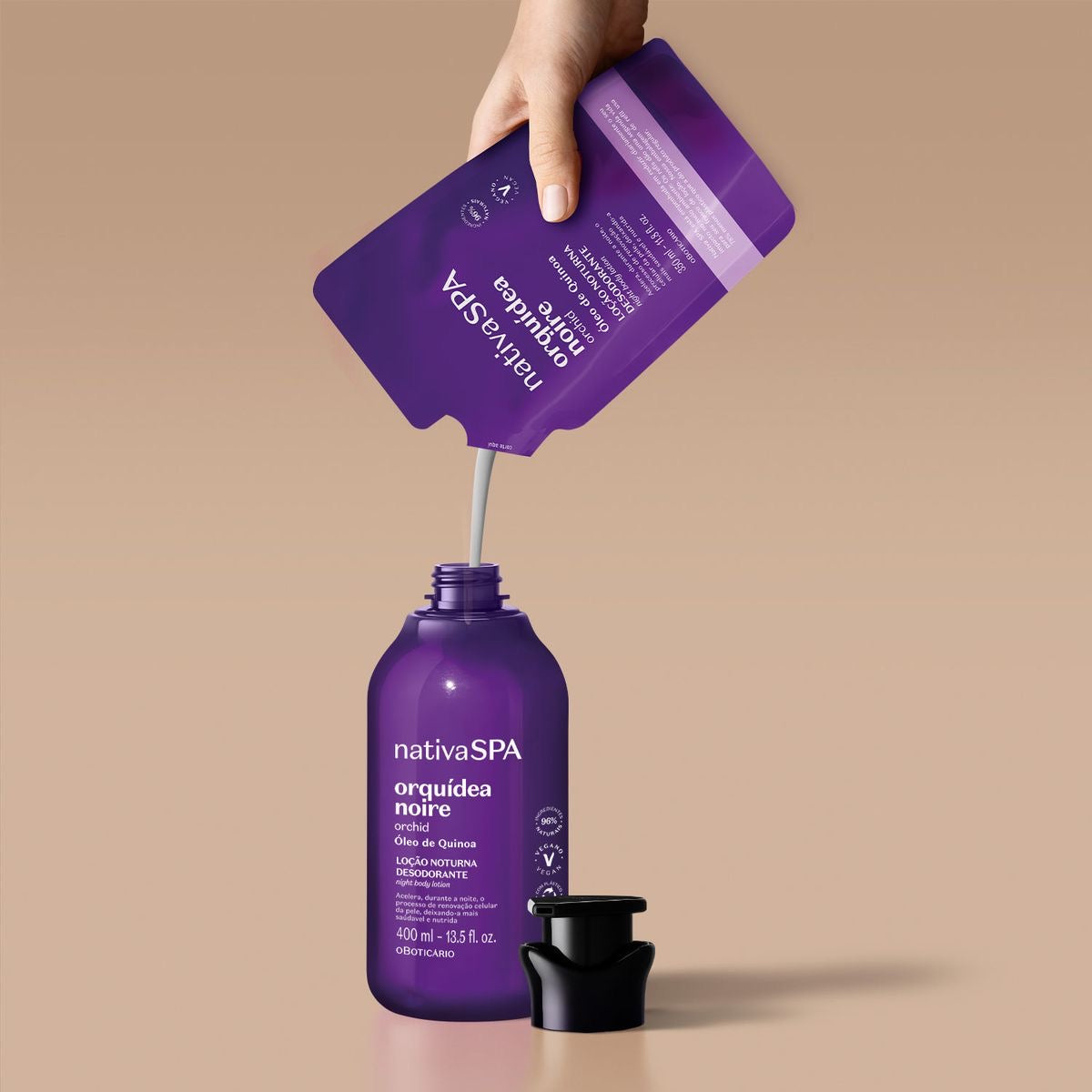 NATIVASPA ORQUÍDEA NOIRE Loção Noturna REFIL 400ml