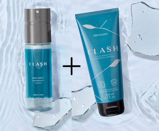 CLASH Men Kit Body Spray 100ml + Creme Hidratante 200ml