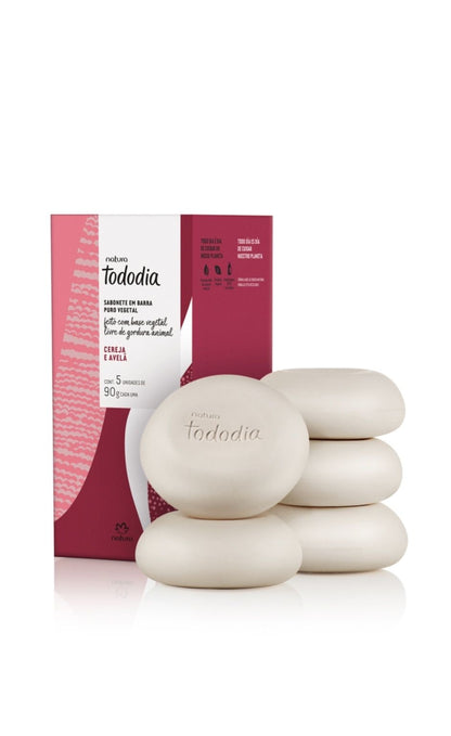 TODODIA Cherry and Hazelnut Body Soap 5x90g