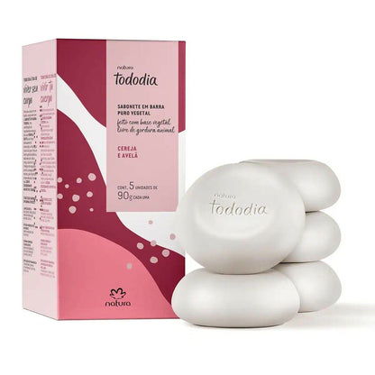 TODODIA Cherry and Hazelnut Body Soap 5x90g