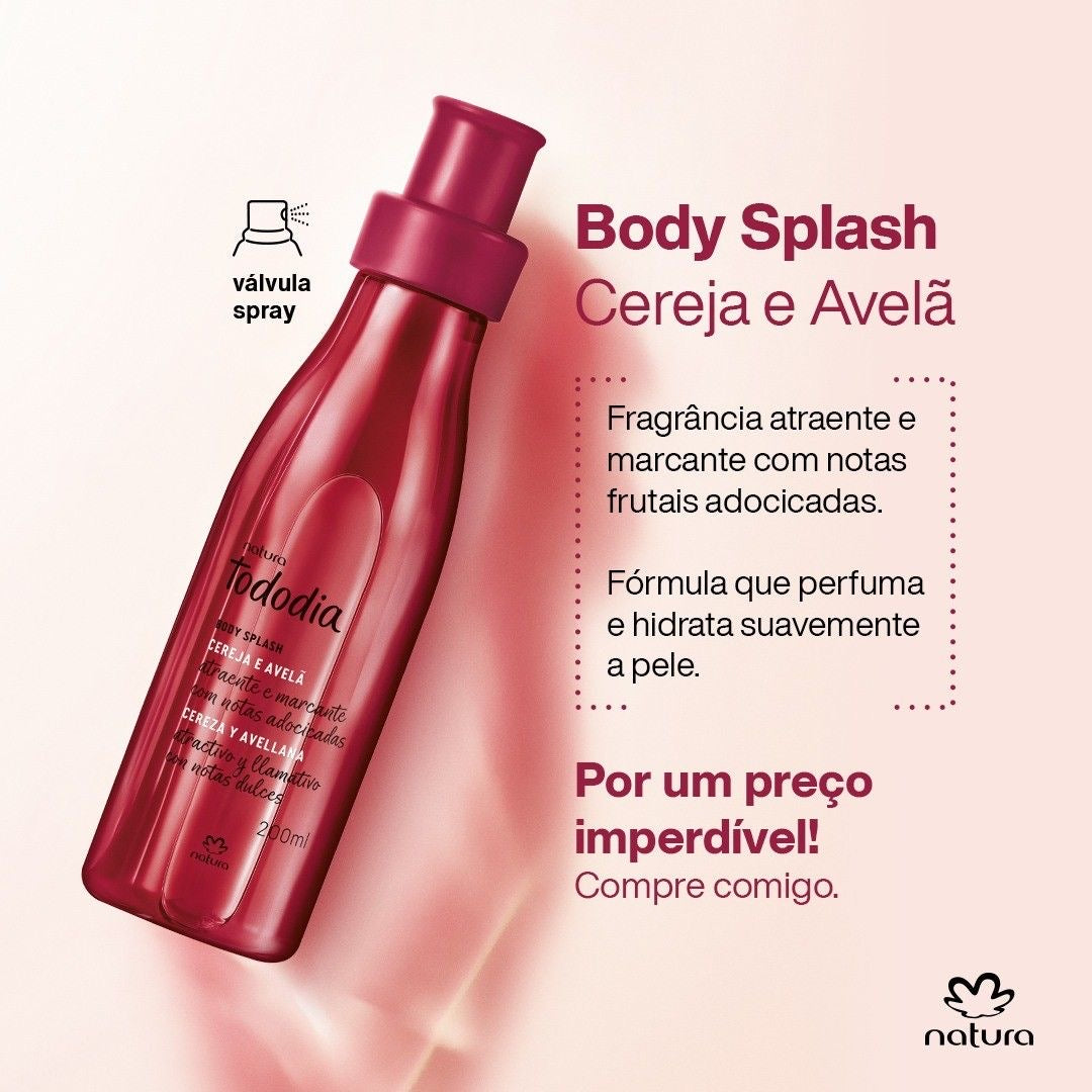 TODODIA CHERRY AND HAZELNUT Body Splash 200ML