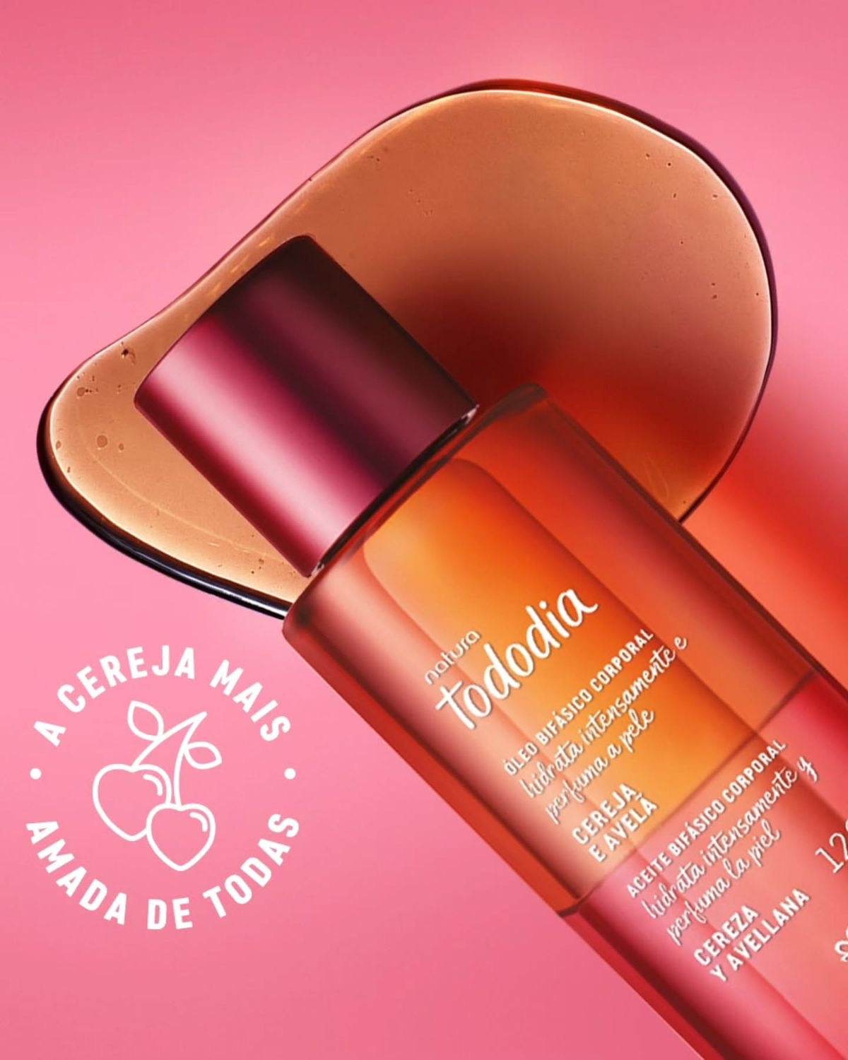 CHERRY AND HAZELNUT Dual-Phase Body Oil 120ml