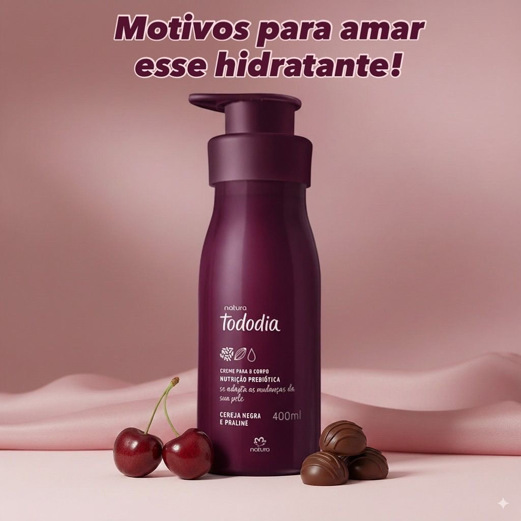 TODODIA BLACK CHERRY AND PRALINE Body Cream 400ml
