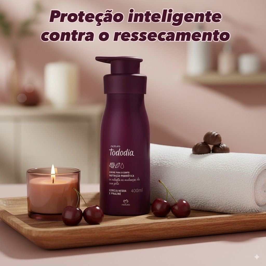TODODIA BLACK CHERRY AND PRALINE Body Cream 400ml