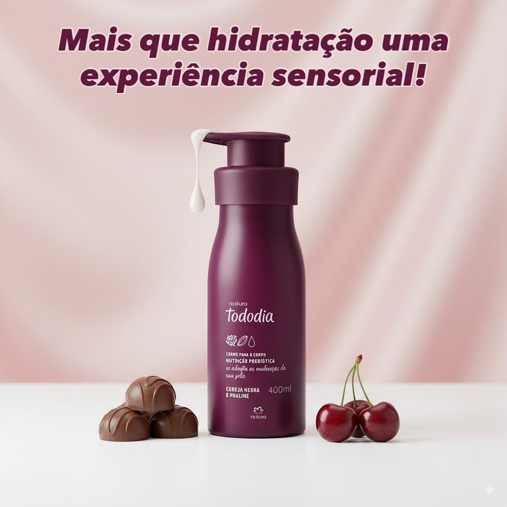 TODODIA BLACK CHERRY AND PRALINE Body Cream 400ml