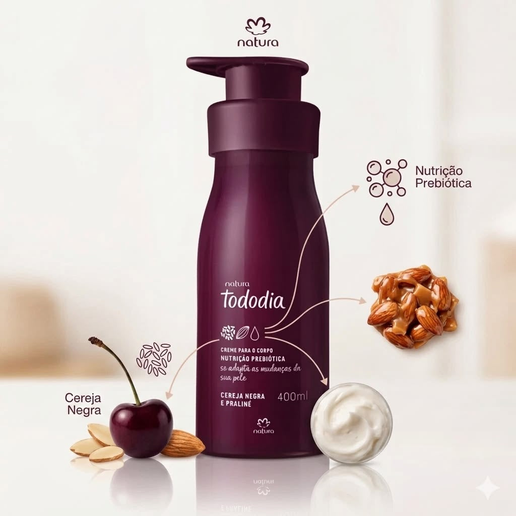 TODODIA BLACK CHERRY AND PRALINE Body Cream 400ml