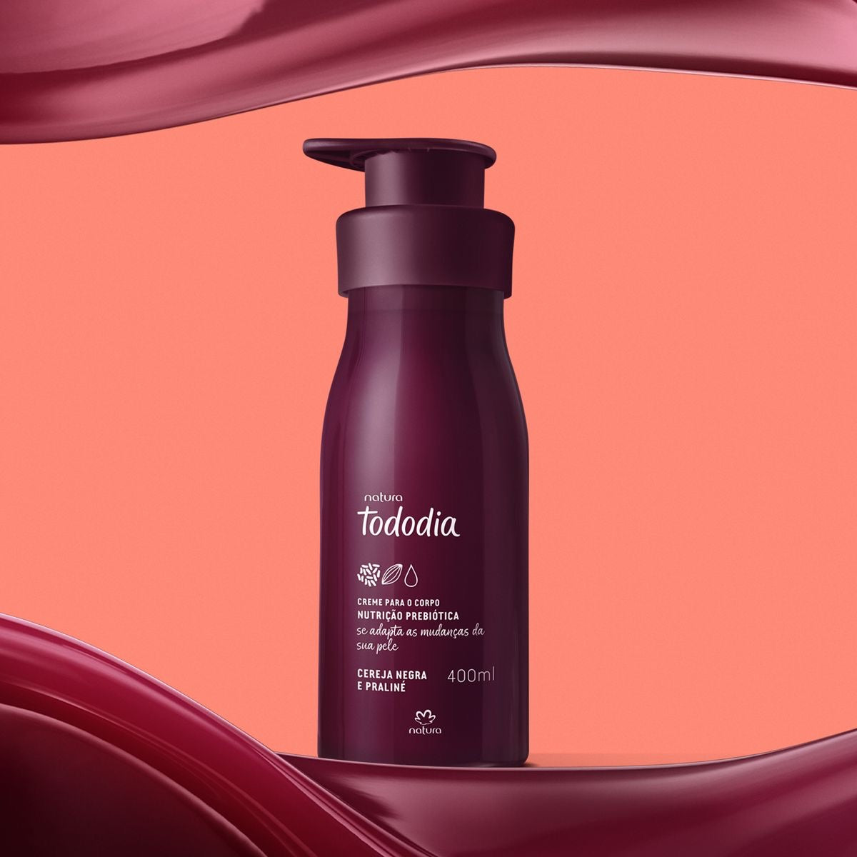 TODODIA BLACK CHERRY AND PRALINE Body Cream 400ml