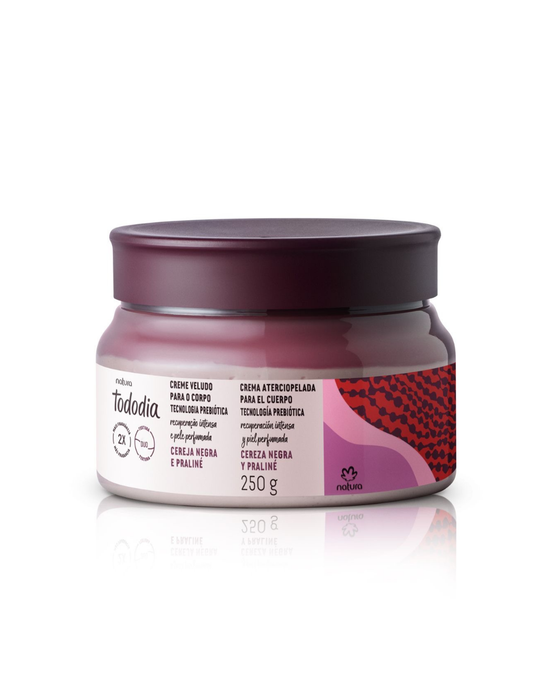 TODODIA BLACK CHERRY AND PRALINE Velvet Cream 250g