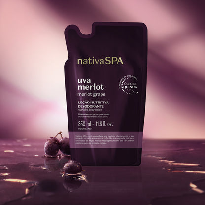 NATIVASPA UVA MERLOT Loção Nutritiva Refil 350ml