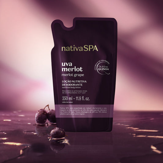 NATIVASPA UVA MERLOT Loção Nutritiva Refil 350ml