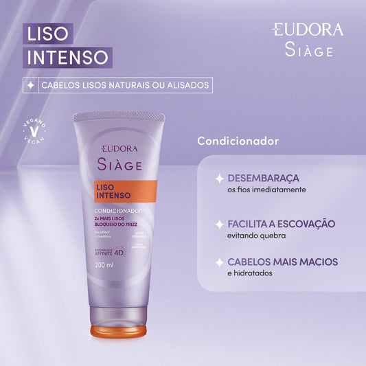 SIAGE LISO INTENSO Kit Shampoo + Condicionador