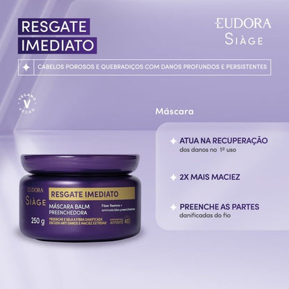 SIÀGE RESGATE IMEDIATO - Máscara Balm Preenchedora 250g