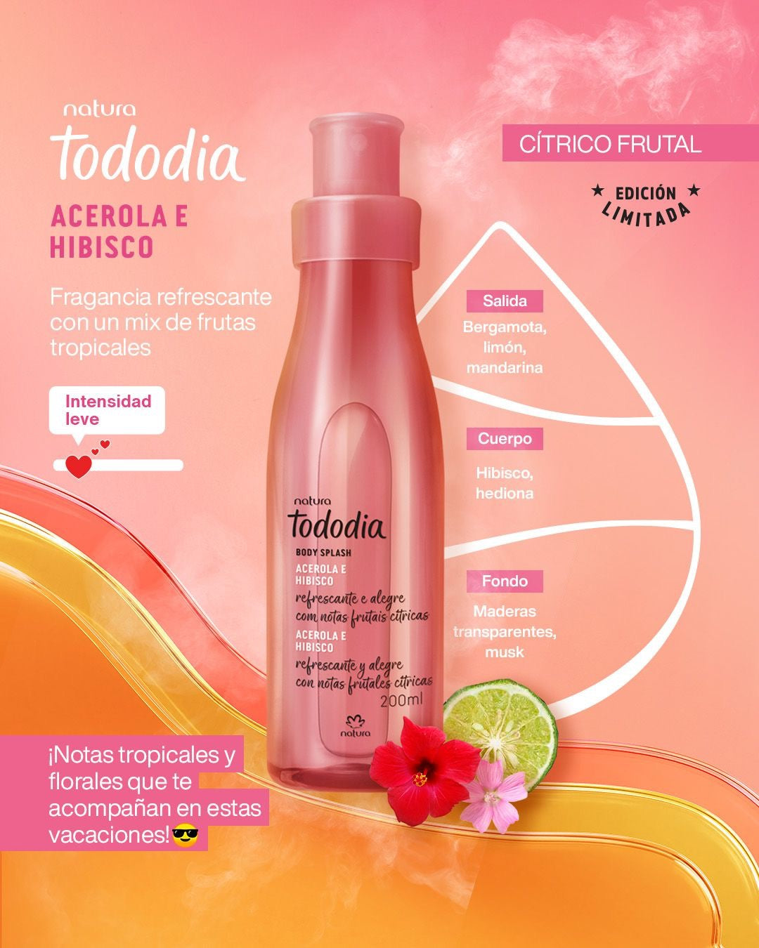 TODODIA ACEROLA AND HIBISCUS Body Splash 200ML