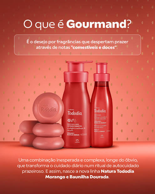 MORANGO E BAUNILHA DOURADA Óleo Bifásico Corporal 120ml