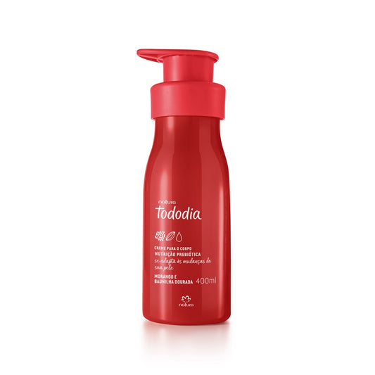 TODODIA MORANGO E BAUNILHA DOURADA Creme Corporal 400ml