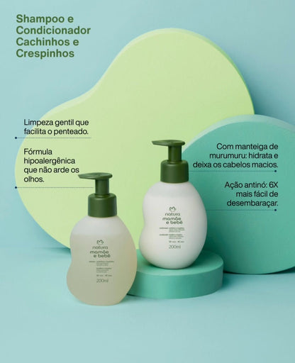 MAMÃE E BEBÊ Creme para Pentear Cachinhos e Crespinhos 125ml
