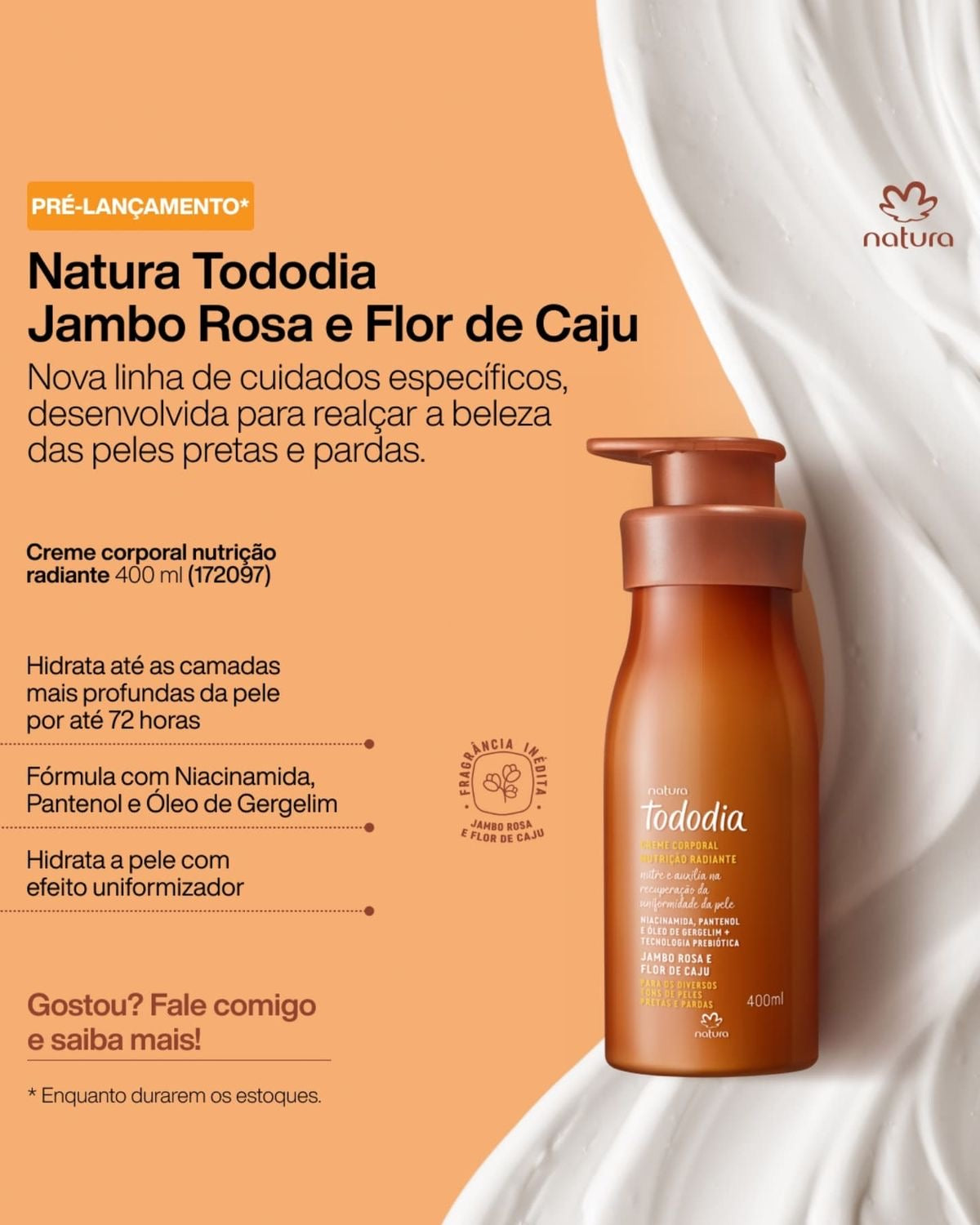 TODODIA PINK JAMBU AND CASHEW FLOWER Body Cream 400ml