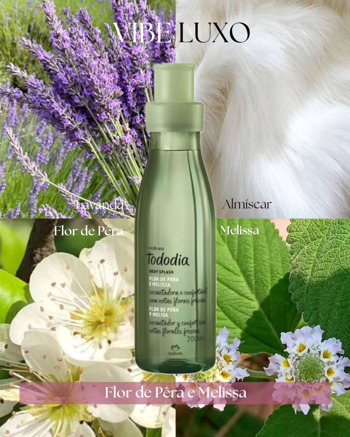 TODODIA PEAR BLOSSOM AND LEMON BALM Body Splash 200ML