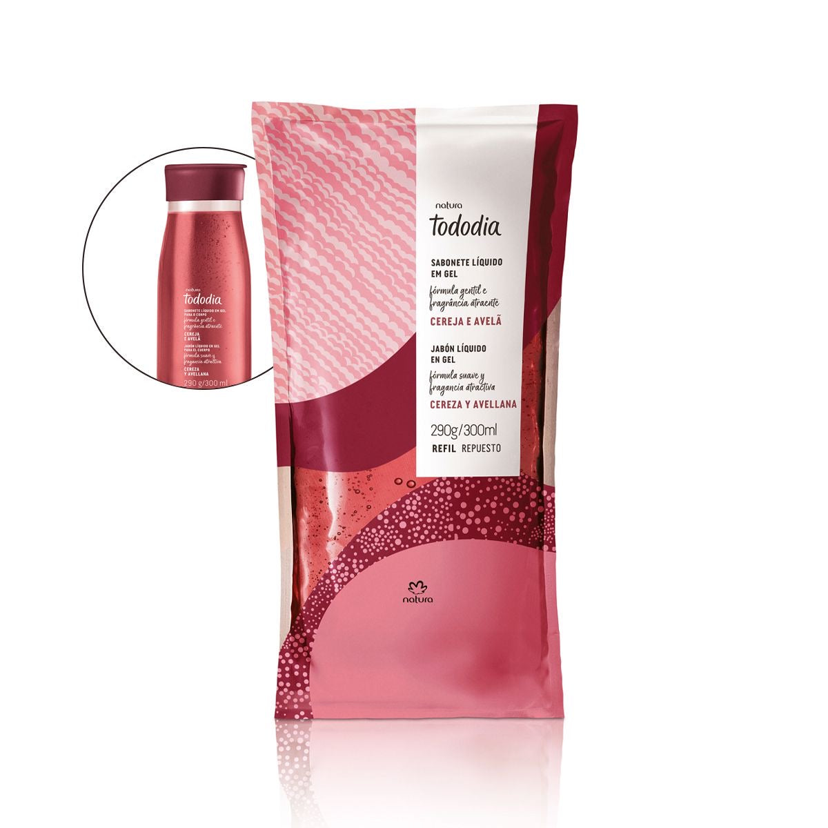 TODODIA CHERRY AND HAZELNUT Liquid Soap REFILL 300ml