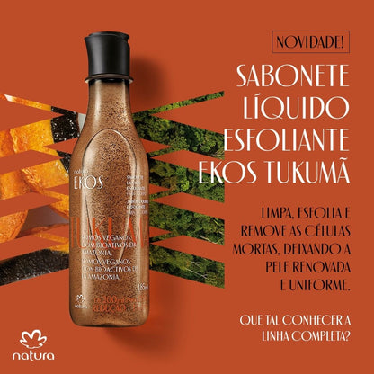 EKOS TUKUMÃ Exfoliating body wash 185ml