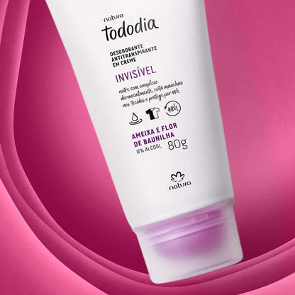 TODODIA AMEIXA E FLOR DE BAUNILHA Desodorante Antitranspirante em creme 80g