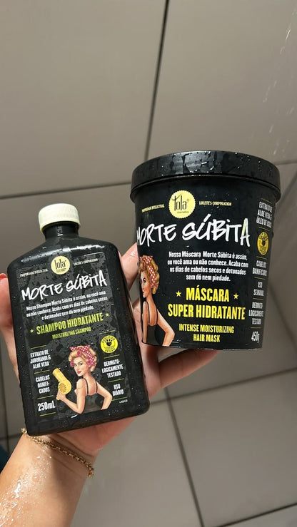 LOLA MORTE SÚBITA Kit: Shampoo Hidratante 250ml + Máscara 450g