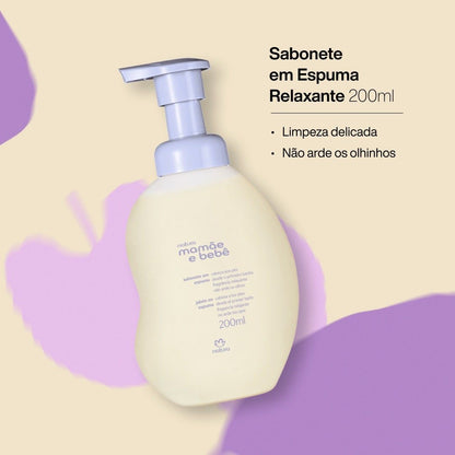 MAMÃE E BEBÊ Relaxante: Sabonete em Espuma 200ml