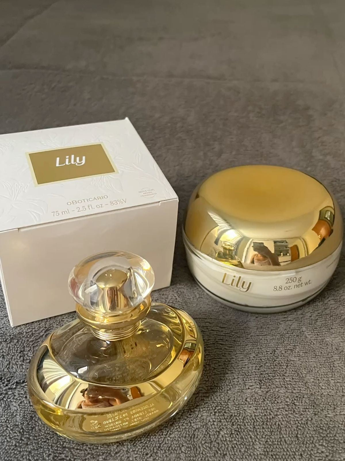 LILY Eua de Parfum 75ml + Creme Acetinado 250g
