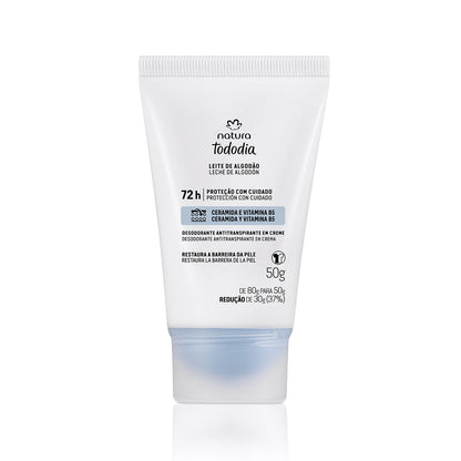 TODODIA LEITE DE ALGODÃO 72h Desodorante em Creme 50g