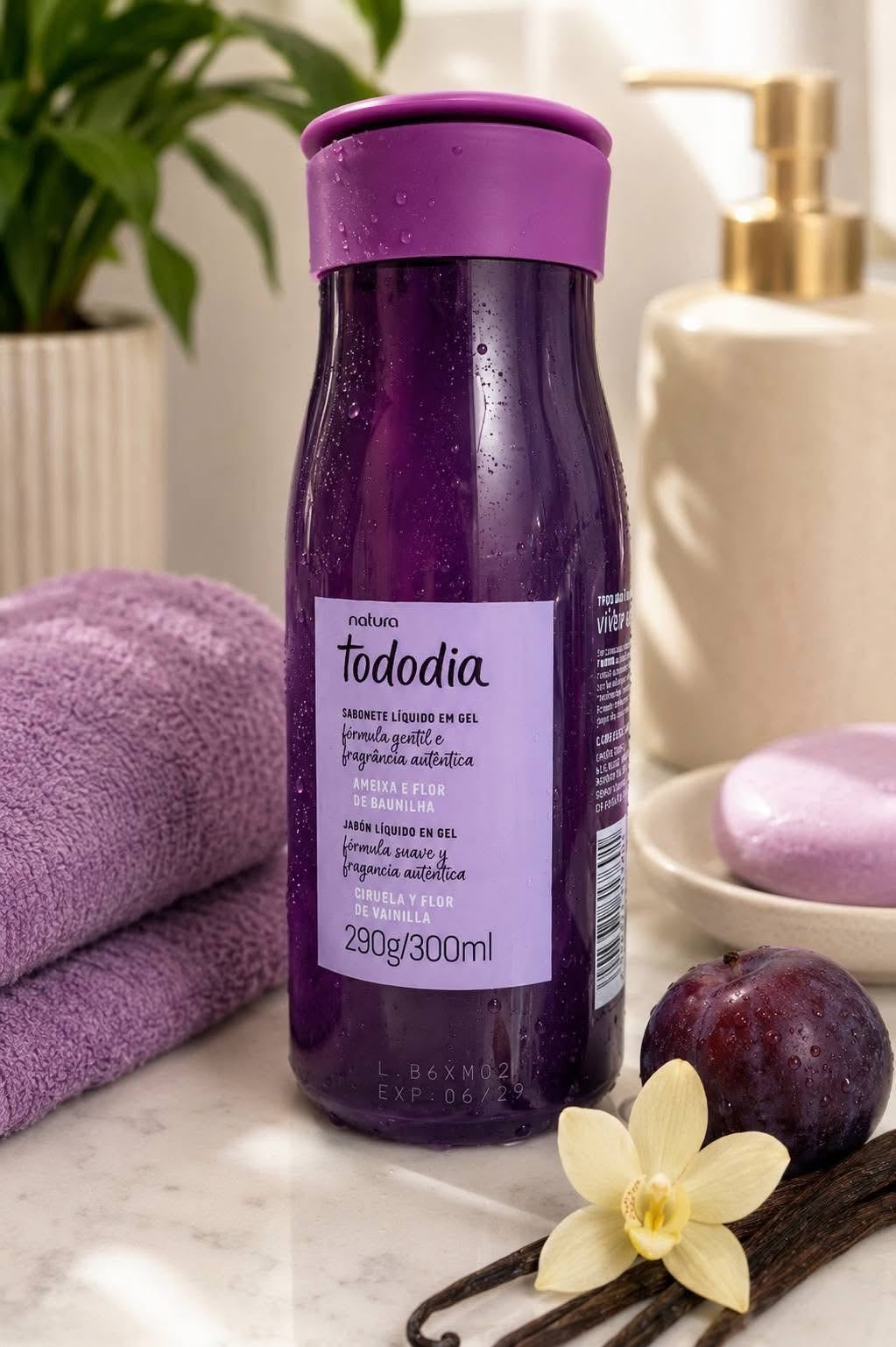 TODODIA PLUM AND VANILLA BLOSSOM Liquid Soap 300ml