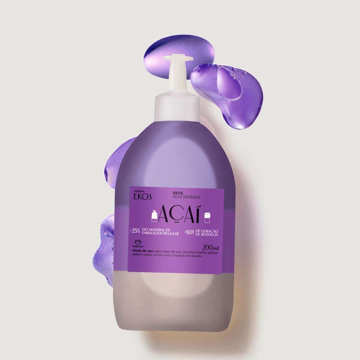 EKOS AÇAI Refil Óleo trifásico corporal 200ML