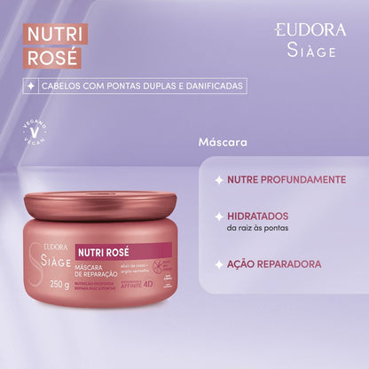 SIAGE NUTRI ROSE Complete Kit (anti-split ends effect)