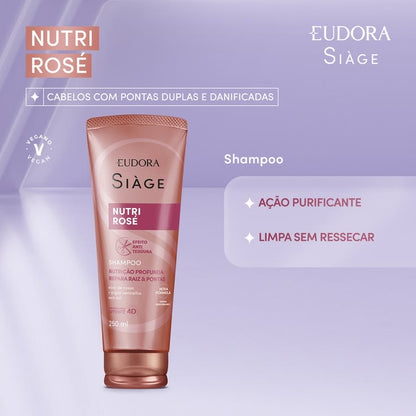 SIAGE NUTRI ROSE Complete Kit (anti-split ends effect)