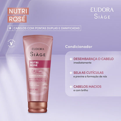 SIAGE NUTRI ROSE Conditioner 200ml (anti-split ends effect)