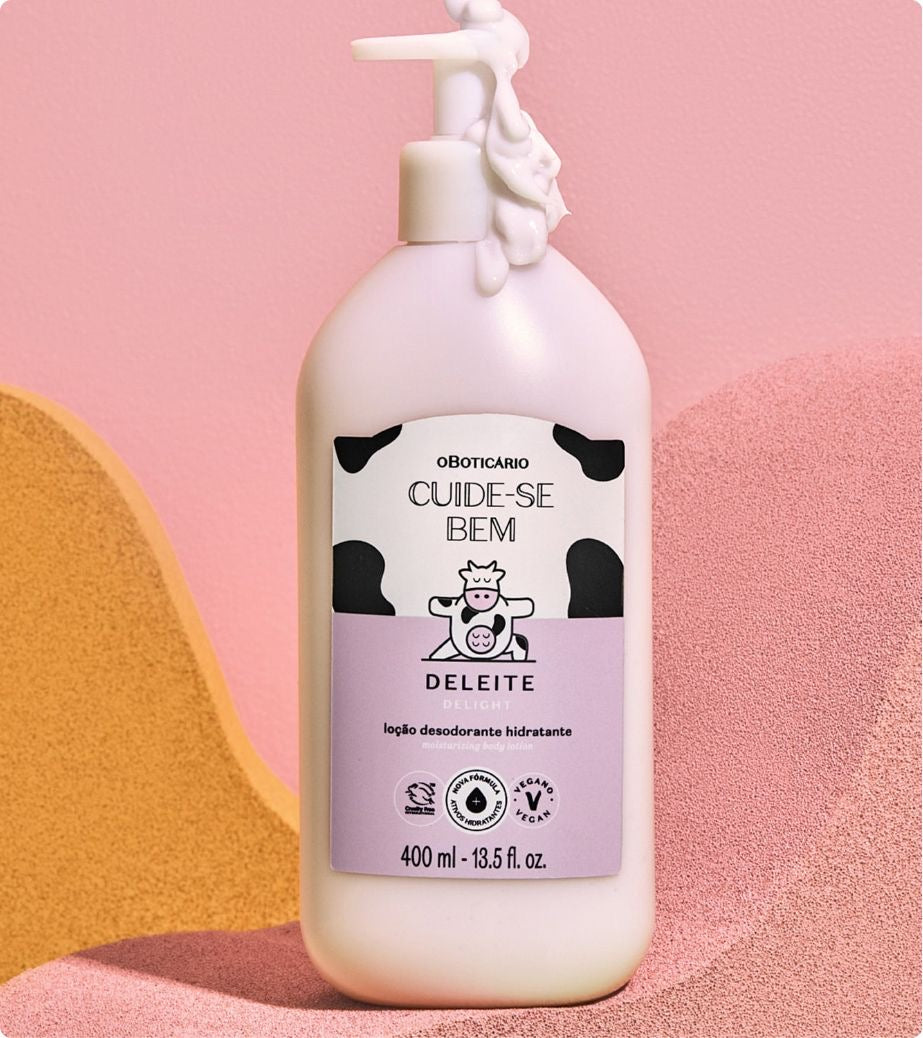 CUIDE-SE BEM DeLeite: Loção Desodorante Hidratante 400ml