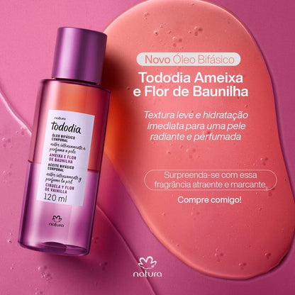 TODODIA AMEIXA E FLOR DE BAUNILHA Óleo Bifásico Corporal 120ml